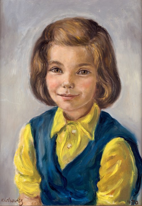 Katarzyna LIBROWICZ (1912-1991), Portret dziewczynki, 1970