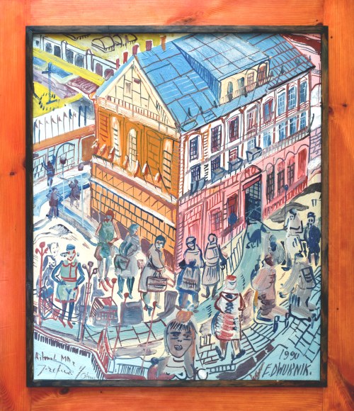Edward DWURNIK (1943-2018), Posterunek MO w Józefowie, 1990