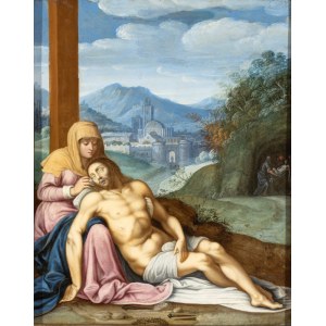 Artista emiliano, fine XVI - inizio XVII secolo, Pietà