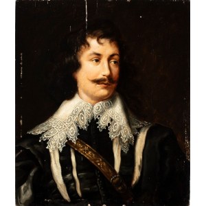 Artista fiammingo, XVII secolo, Portrait of a Gentleman with a moustache