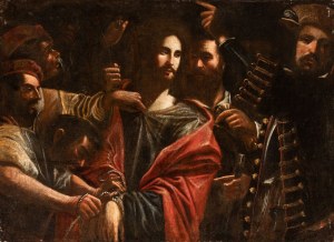 Bartolomeo Manfredi (cerchia di) (Ositano 1582 - Roma 1622), The Arrest of Christ