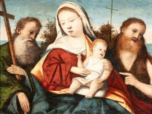 Artista veneto, XVI secolo, Madonna and Child between two Saints