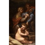 Artista attivo a Roma, XVII secolo, Lamentation with angels (The Mourning of Christ)