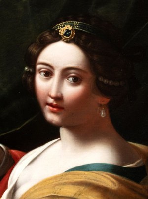 Artista attivo a Roma, XVII secolo, Cleopatra and the Pearl Earring