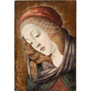 detto Sandro Botticelli (neimodi_di) (Firenze 1445 - 1510), Head of the Virgin from Madonna del Magnificat