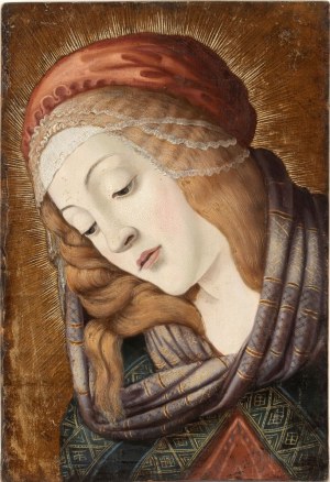 detto Sandro Botticelli (neimodi_di) (Firenze 1445 - 1510), Head of the Virgin from Madonna del Magnificat