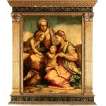 Andrea del Sarto (seguace di) (Firenze 1486 - 1531), Virgin with Child, Saint John the Baptist and Saint Elizabeth