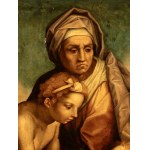 Andrea del Sarto (seguace di) (Firenze 1486 - 1531), Virgin with Child, Saint John the Baptist and Saint Elizabeth