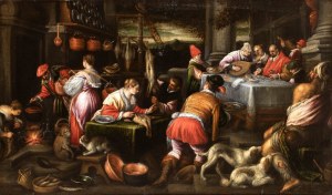 Bassano (bottega di) (Bassano del Grappa 1557 - Venezia 1622), The Banquet of the Rich Man