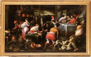 Bassano (bottega di) (Bassano del Grappa 1557 - Venezia 1622), The Banquet of the Rich Man