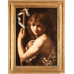 Artista emiliano, XVII secolo, The young Saint Jhon the Baptist