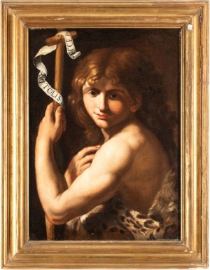Artista emiliano, XVII secolo, The young Saint Jhon the Baptist