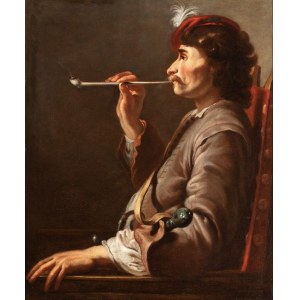 Jacob Duck (attribuito a) (Utrecht 1600 ca. - 1667), Pipe smoker