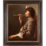Jacob Duck (attribuito a) (Utrecht 1600 ca. - 1667), Pipe smoker