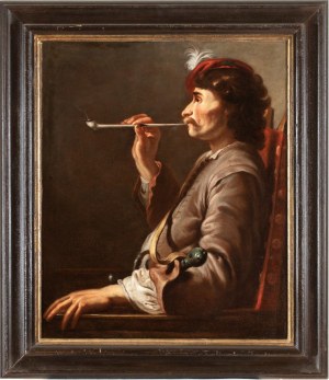 Jacob Duck (attribuito a) (Utrecht 1600 ca. - 1667), Pipe smoker