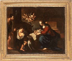 il Guercino (bottega di) (Cento 1591 - Bologna 1666), Adoration of the Shepherds