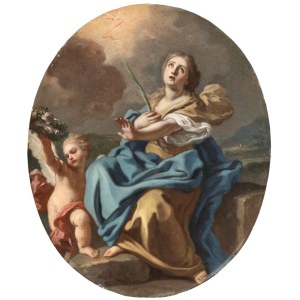 Francesco de Mura (Napoli 1696 - 1782), Saint Martyr (Saint Irene?)