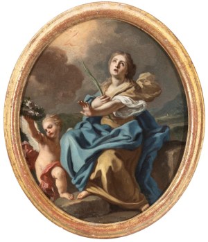 Francesco de Mura (Napoli 1696 - 1782), Saint Martyr (Saint Irene?)