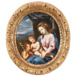 Lorenzo Masucci (Roma 1726 - 1785), Virgin with Child and Saint John the Baptist