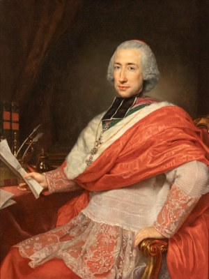 Anton von Maron (Vienna 1733 - Roma 1808), Portrait of Cardinal Francesco Herzan von Harras