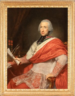Anton von Maron (Vienna 1733 - Roma 1808), Portrait of Cardinal Francesco Herzan von Harras