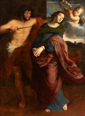 Artista attivo a Napoli, XVII secolo, The martyrdom of Santa Lucia