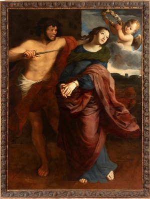 Artista attivo a Napoli, XVII secolo, The martyrdom of Santa Lucia