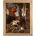 Baldassarre De Caro (pripisované) (Neapol 1689 – 1750), Dvaja poľovníci so psom a úlovkom