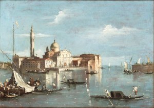 Francesco Guardi (cerchia di) (Venezia 1712 - 1793), View of the Island of San Giorgio