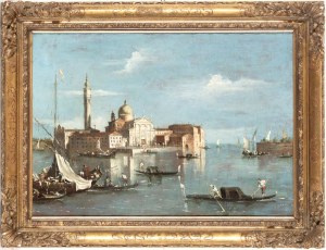Francesco Guardi (cerchia di) (Venezia 1712 - 1793), View of the Island of San Giorgio
