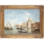 Francesco Guardi (cercle de) (Venise, 1712 - 1793), Vue de l'église Santa Maria della Salute