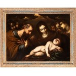 il Giovane (Milano 1596 - 1676), The Holy Family with Angels