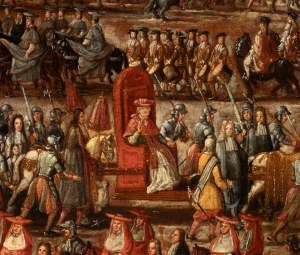 Artista attivo a Roma, inizio XVIII secolo, The Cavalcata del Possesso of Clement XI towards the Lateran Palace