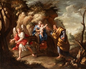 Nicola Vaccaro (Napoli 1640 - 1709), Flight to Egypt