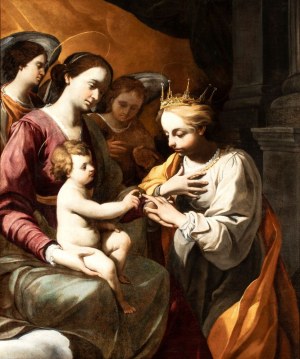 Gregorio Preti (Taverna 1603 - Roma 1672), Mystic Marriage of Saint Catherine