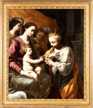 Gregorio Preti (Taverna 1603 - Roma 1672), Mystic Marriage of Saint Catherine