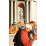 detto Bonifacio Veronese (seguace di) (Verona, 1487 ca. - Venezia, 1553), Christ and the Adulteress