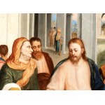 detto Bonifacio Veronese (seguace di) (Verona, 1487 ca. - Venezia, 1553), Christ and the Adulteress