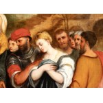 detto Bonifacio Veronese (seguace di) (Verona, 1487 ca. - Venezia, 1553), Christ and the Adulteress