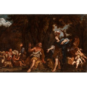 Filippo Lauri (attribuito a) (Roma 1623 - Roma 1694), Erminia among the Shepherds