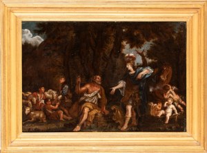 Filippo Lauri (attribuito a) (Roma 1623 - Roma 1694), Erminia among the Shepherds