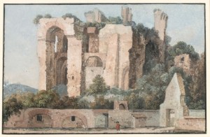 Artista attivo a Roma, XVIII secolo, Views of Rome. Series of 9 watercolour