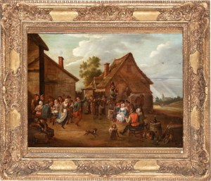 Il Giovane (ambito di) (Anversa 1610 - Bruxelles 1690), Village with a Peasant Festival