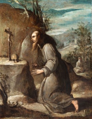 detto il Mastelletta (attribuito a) (Bologna 1575 - 1655), Saint Francis
