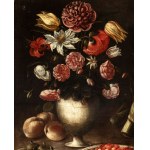 Artiste actif à Rome, XVIIe siècle, Nature morte aux fruits, fleurs et légumes