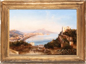 Giacinto Gigante (Napoli 1806 - 1876), View of the Bay of Naples