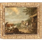 Jan van Gool (The Hague 1685 - 1763), A Shepherd with His Flock