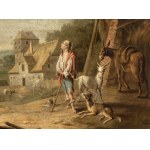 Jan van Gool (The Hague 1685 - 1763), A Shepherd with His Flock