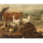 Jan van Gool (The Hague 1685 - 1763), A Shepherd with His Flock