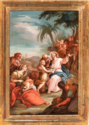 Domenico Corvi (attribuito a) (Viterbo 1721 - Roma 1803), The Miraculous Draught of Fishes